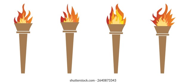 Vintage, Fire, Flame, Icon, Collection, Flat Style, Hand, Bonfire, Symbol, Set, Tattoo, Design, 
Retro, Vector, Illustration, Art, Composition, Color, Simple, Silhouette