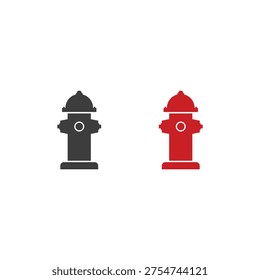 Vintage fire hydrant icon vector