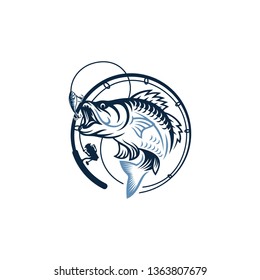 Vintage Fishing Logo Image