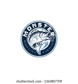 Vintage Fishing Logo Image