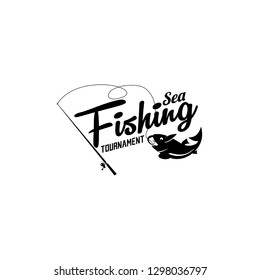 Vintage Fishing Vector Badge