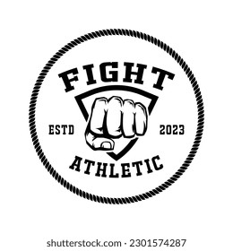 vintage fitness designed elements. hand strong badge  style