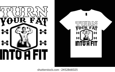 Vintage fitness,body,workout typography t shirt design.
