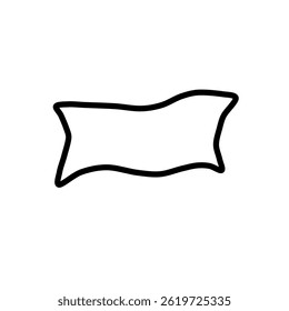 A vintage flag badge long banner. Frame cover template. Clothing brand design elements in black c. Art form for social media stories, sticker, branding, flyer. Vector illustration