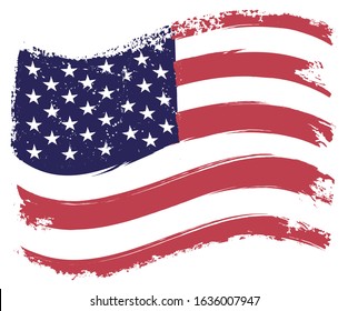 Vintage Flag United States American Flag Stock Vector (Royalty Free ...