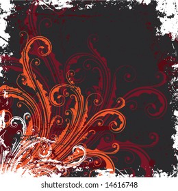 Vintage flame card