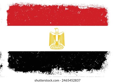 Antiguas diseño plano grunge egypt bandera fondo
