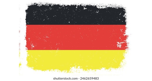 Vintage flat design grunge Germany flag background	