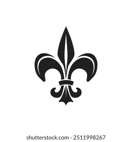 Ilustración vectorial Antiguas Fleur De Lis