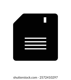 Vintage floppy disk icon. Floppy disk icon symbolizing data storage and retro technology design.