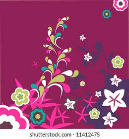 vintage flora design