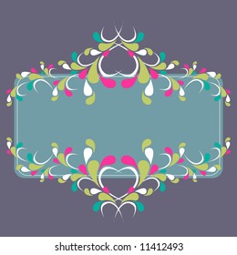diseño de flora vintage
