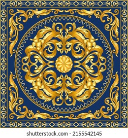 diseño cuadrado de flora vintage