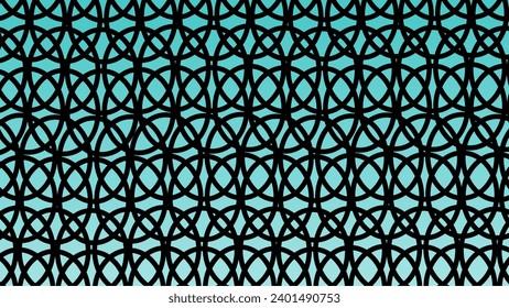 vintage floral art pattern on a blue background
