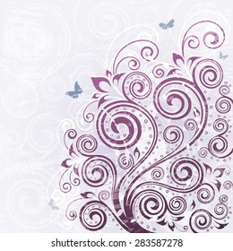Vintage floral backdrop