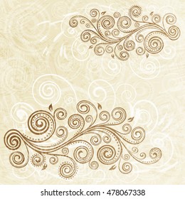 Vintage floral backdrop