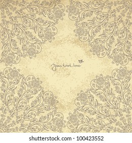 Vintage floral background