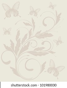 vintage floral background