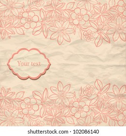 Vintage floral background.