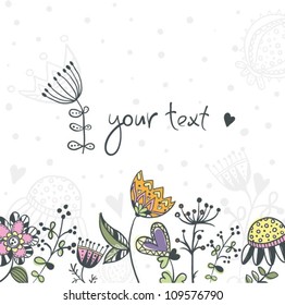 Vintage floral background