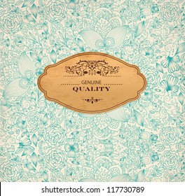 Vintage floral background