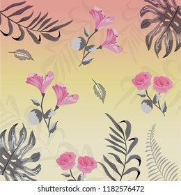 Vintage floral background Vintage floral background