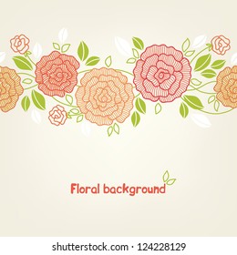 Vintage floral background