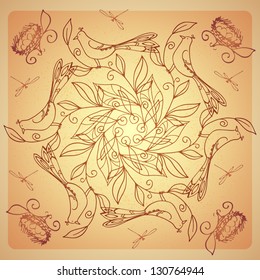 vintage floral background