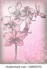 Vintage floral background