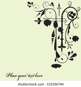 Vintage floral background