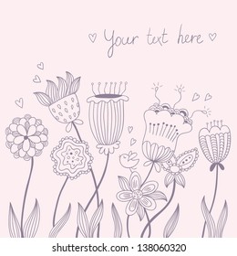 Vintage floral background