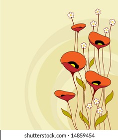 Vintage floral background
