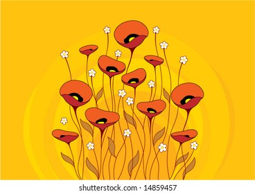 Vintage floral background