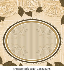 Vintage floral background
