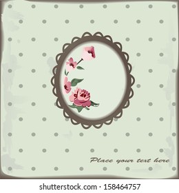 Vintage floral background