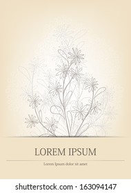 Vintage floral background 