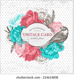 Vintage floral background.