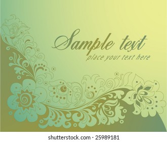 Vintage floral background