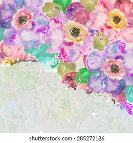 Vintage floral background.