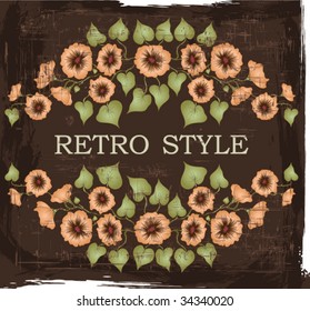 Vintage floral background
