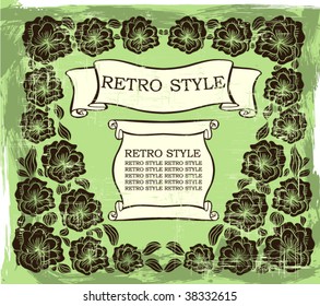 Vintage floral background