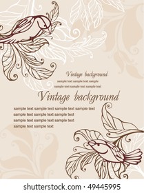 vintage floral background