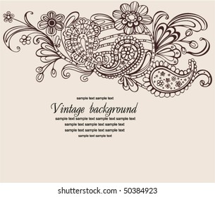 vintage floral background