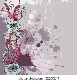 Vintage floral background