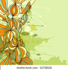 Vintage floral background