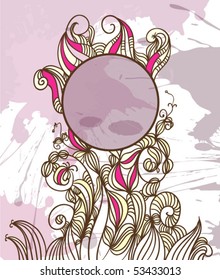 Vintage floral background
