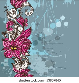 Vintage floral background