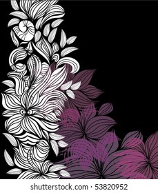 Vintage floral background