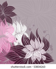 Vintage floral background