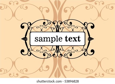 Vintage floral background